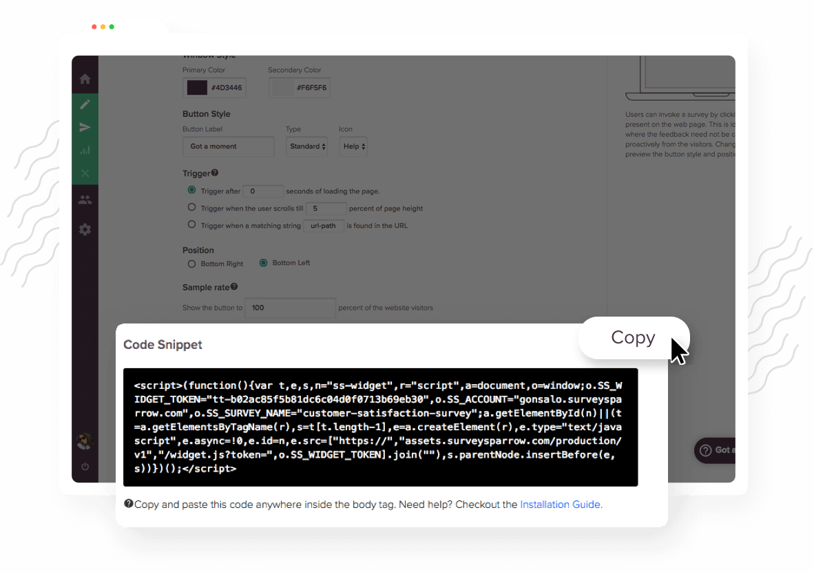 Embedded Feedback Surveys for Websites & Products | SurveySparrow