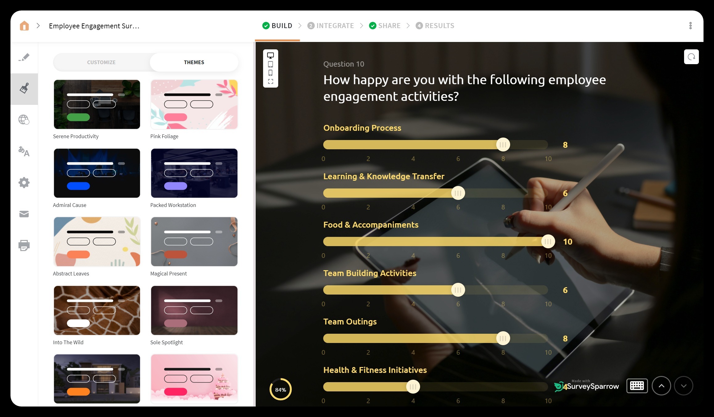 best employee engagement-software surveysparrow