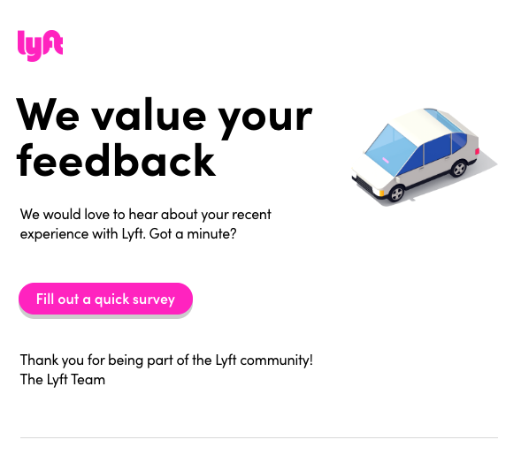 Lyft feedback