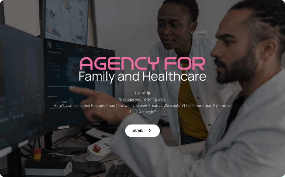 Hcahps Survey Template Collect Patient S Experience Surveysparrow