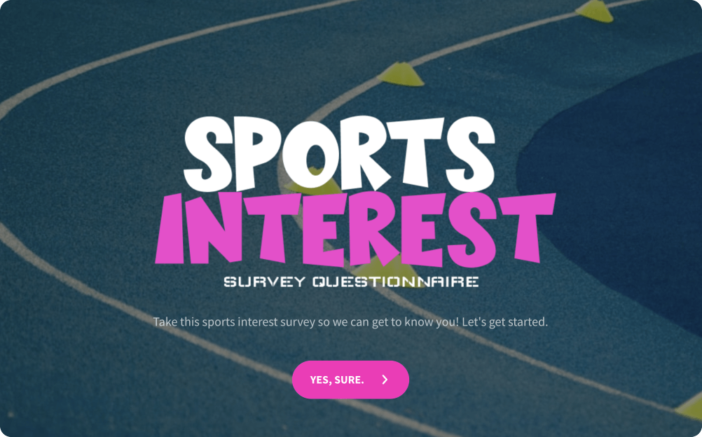 Free Sports Survey Questionnaire
