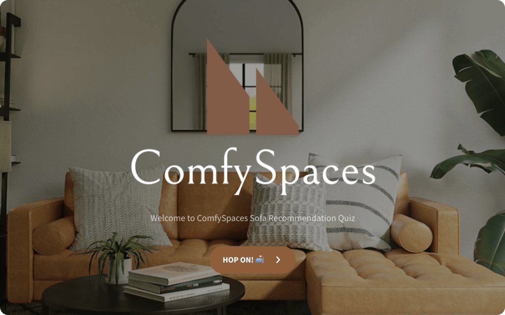 Sofa Quiz Template SurveySparrow